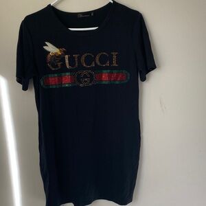 Black Tee with Bee and Logo